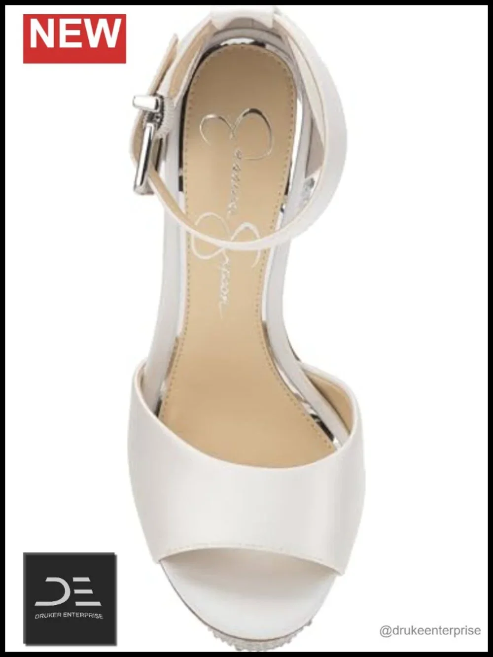 Satin Platform Sandal Heels 4.5 Inch